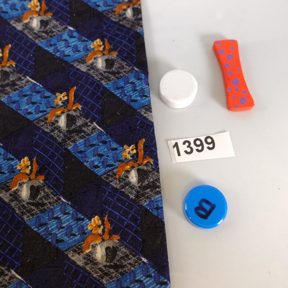 ERMENEGILDO ZEGNA Luxury Navy Multi Repp Stripe Oxford Tie Necktie Silk WIDE - Picture 11 of 11